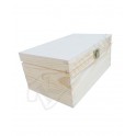 Cutie de depozitare din lemn cu clapetă